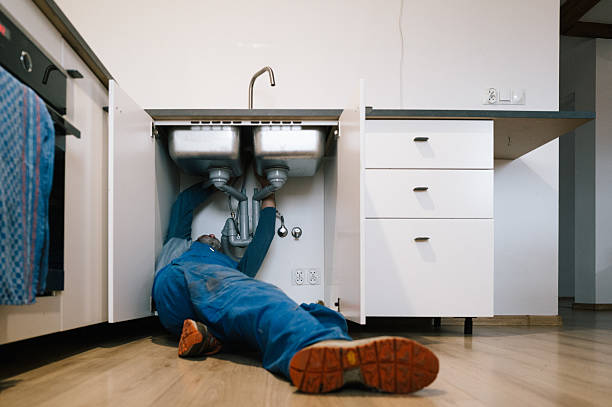 Professional Drain Cleaning technician working in Wayland, OH